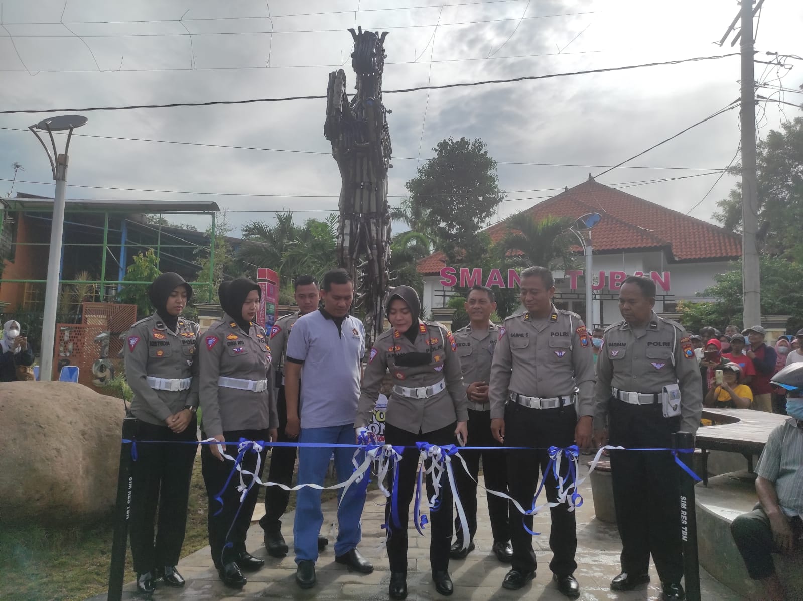 Untuk Edukasi, Satlantas Launching Monumen Patung Kuda