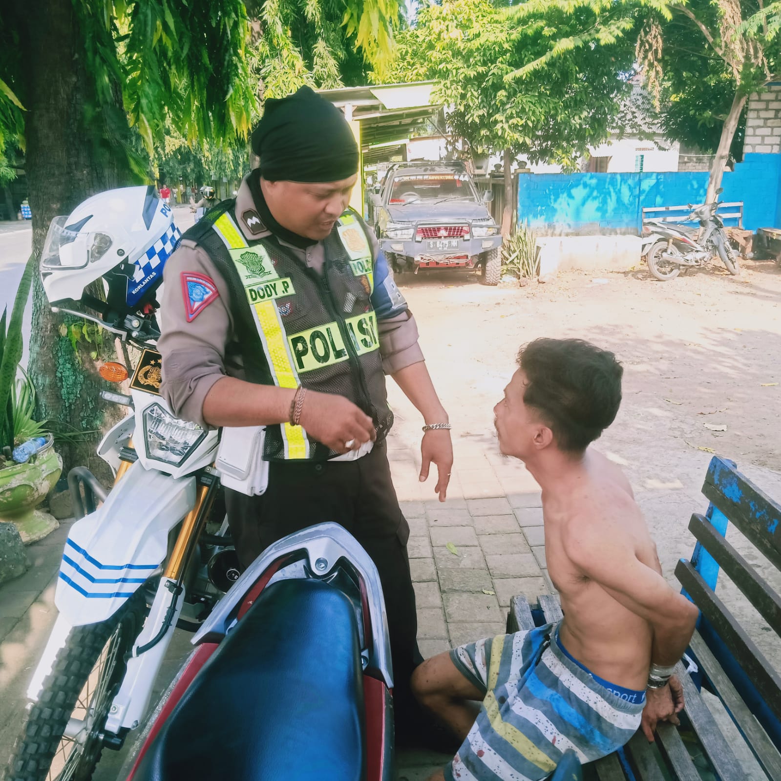 Petugas Satlantas Tuban Amankan Pelaku Pencurian Tabung LPG 3 KG