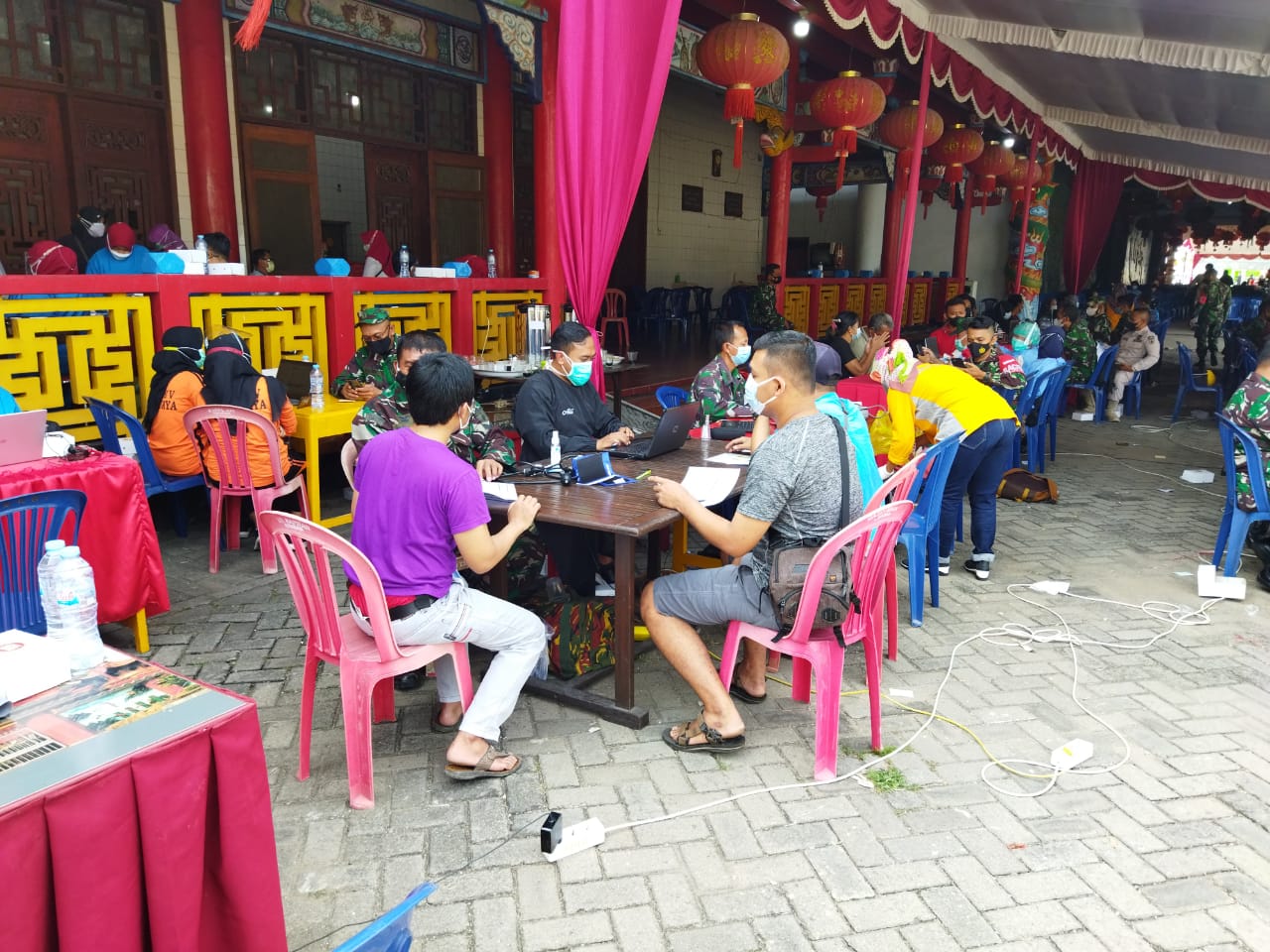 Ribuan Vaksinasi Covid19 Gratis Digelar Klenteng Kwan Sing Bio Bersama Kodim 0811
