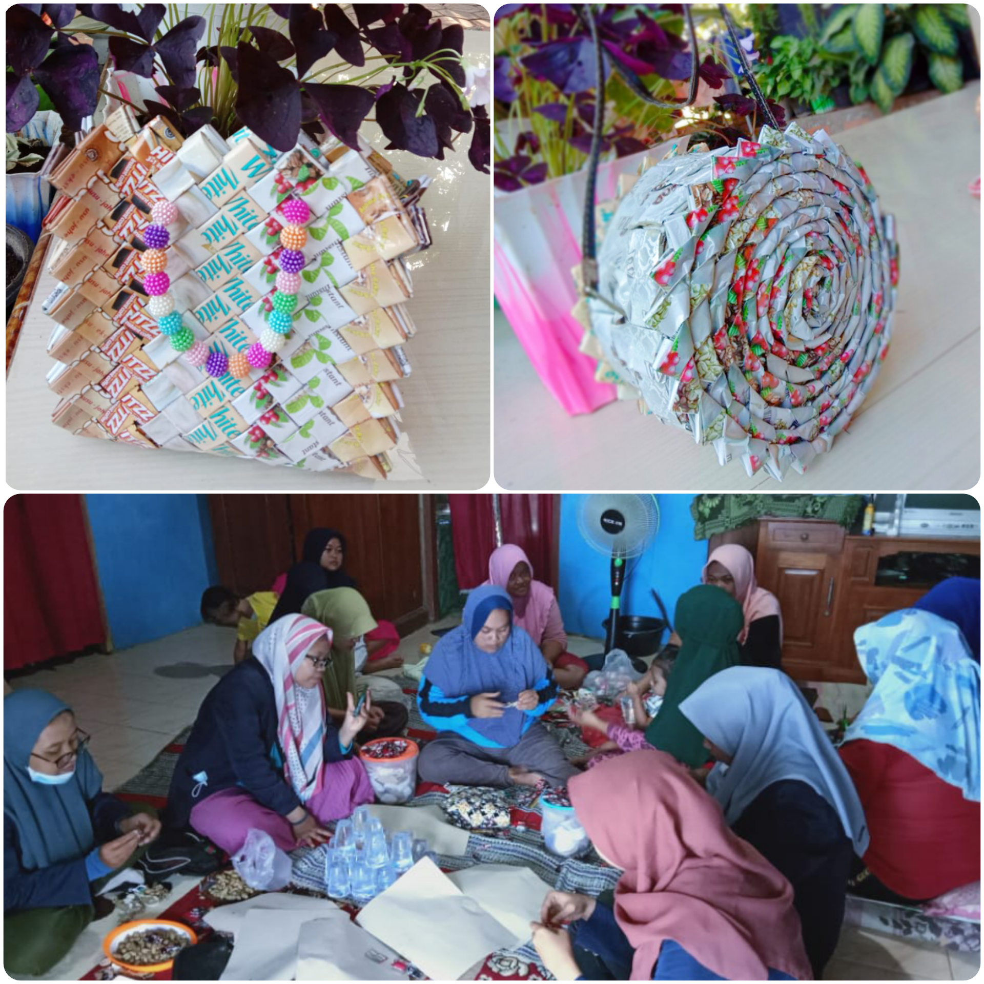 Manfaatkan Limbah Plastik Menjadi Tas Cantik, KWT Tingkis Mendapat Pendampingan UTM
